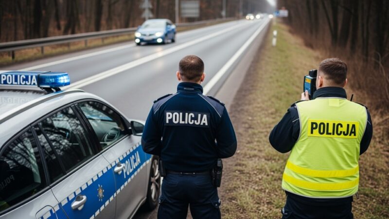 Motocyklista na jednym kole ukarany mandatem i utratą prawa jazdy